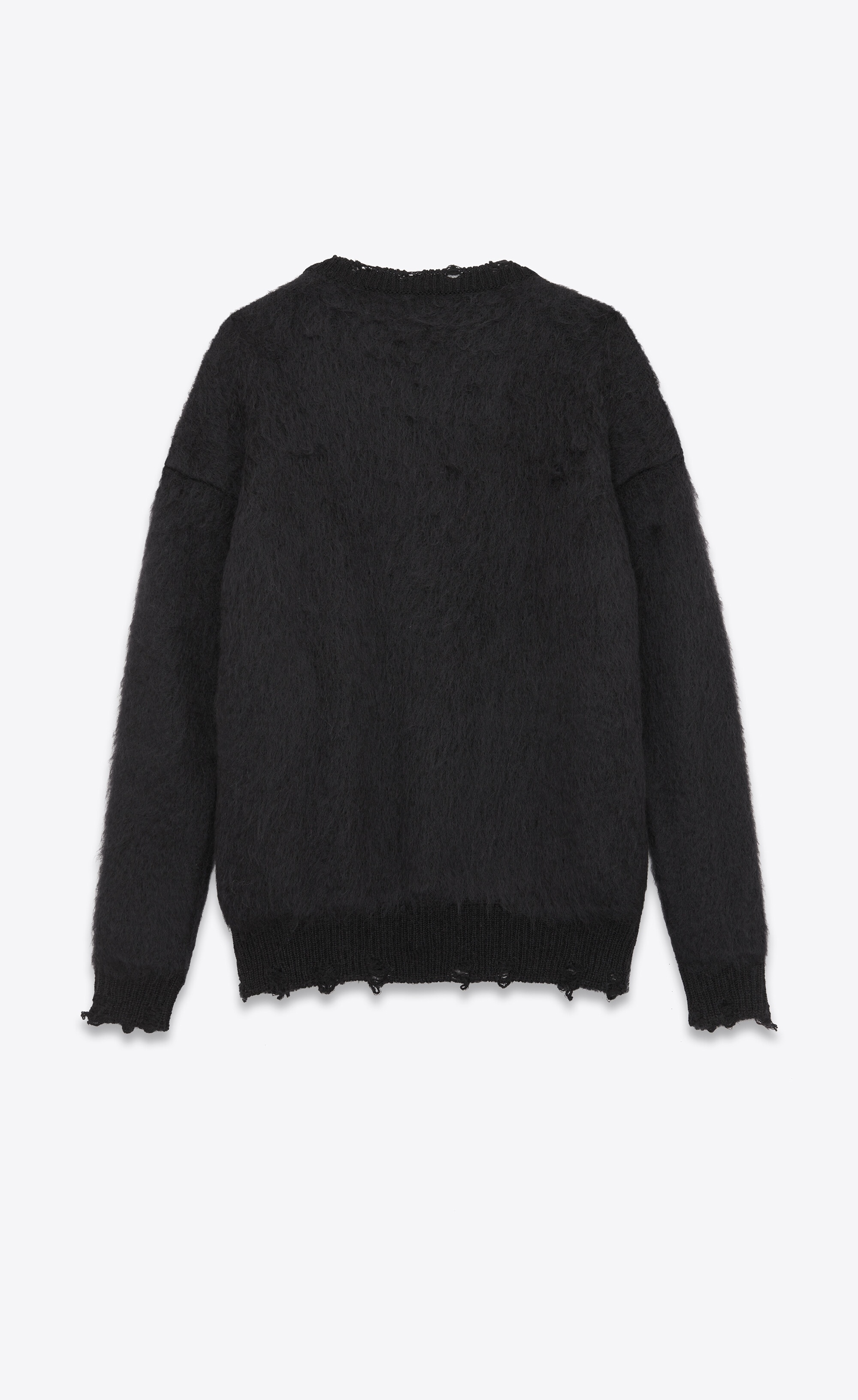 SAINT LAURENT playboy sweater in mohair | REVERSIBLE