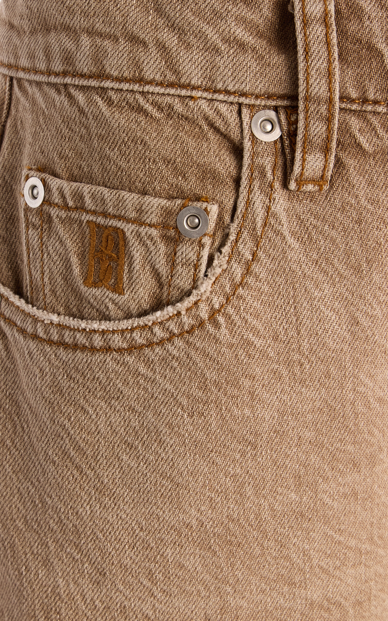 Chicago Cotton Denim Pants brown - 6