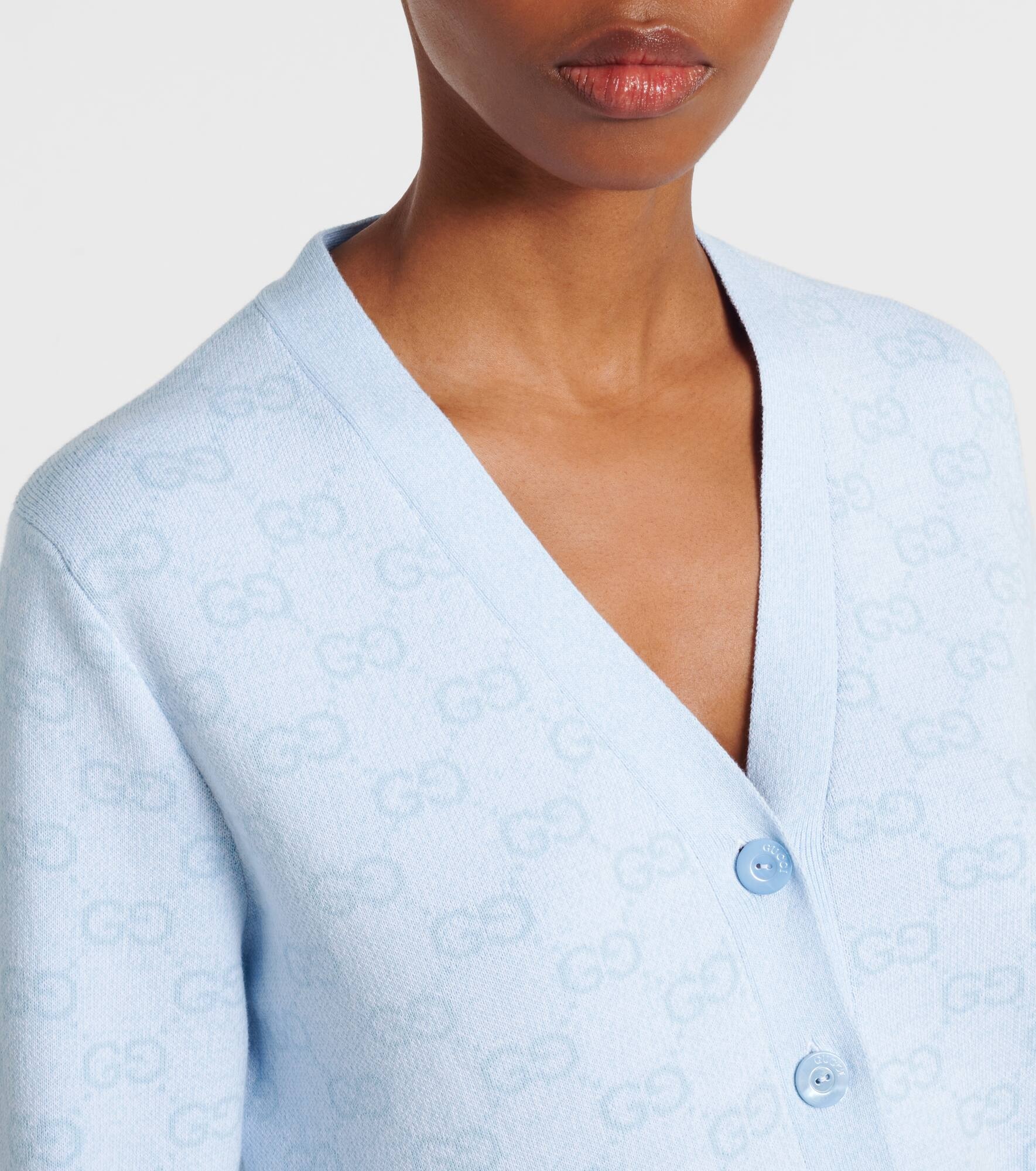 GG cotton jacquard cardigan - 4