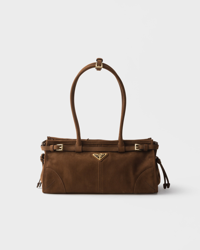 Prada Bonnie medium nubuck leather handbag 1
