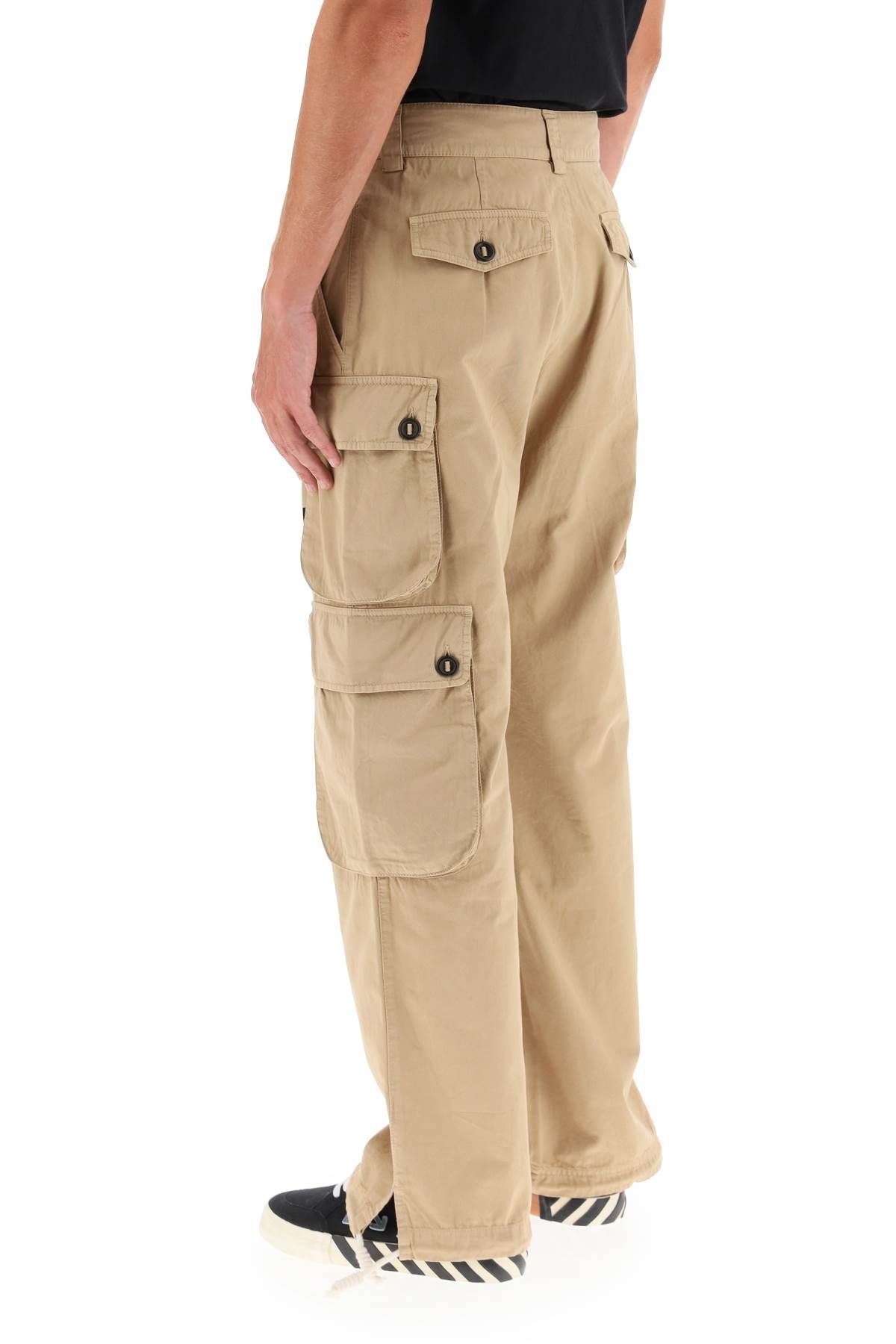 TWILL CARGO TROUSERS - 4