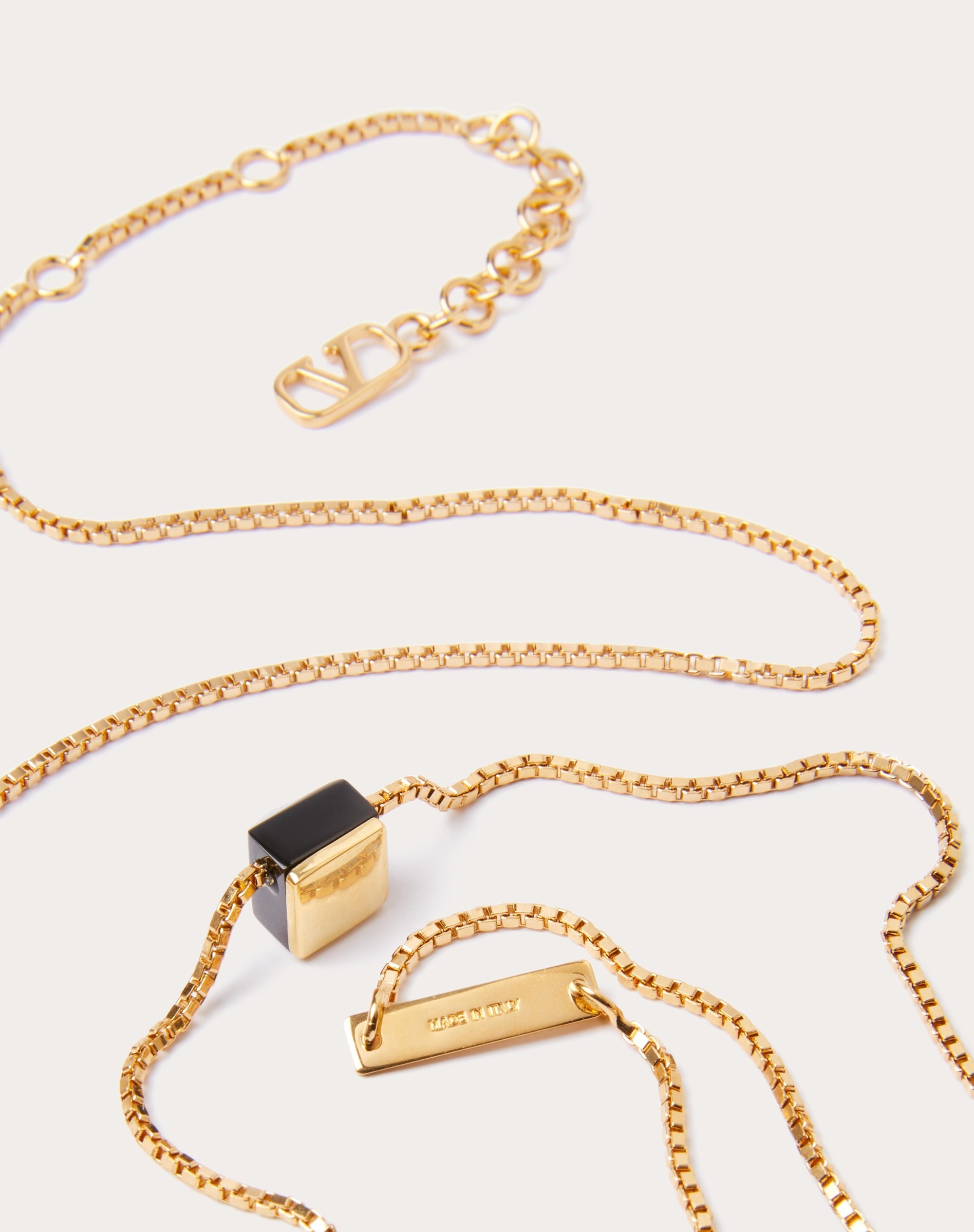 ROCKSTUD METAL AND RESIN NECKLACE - 3