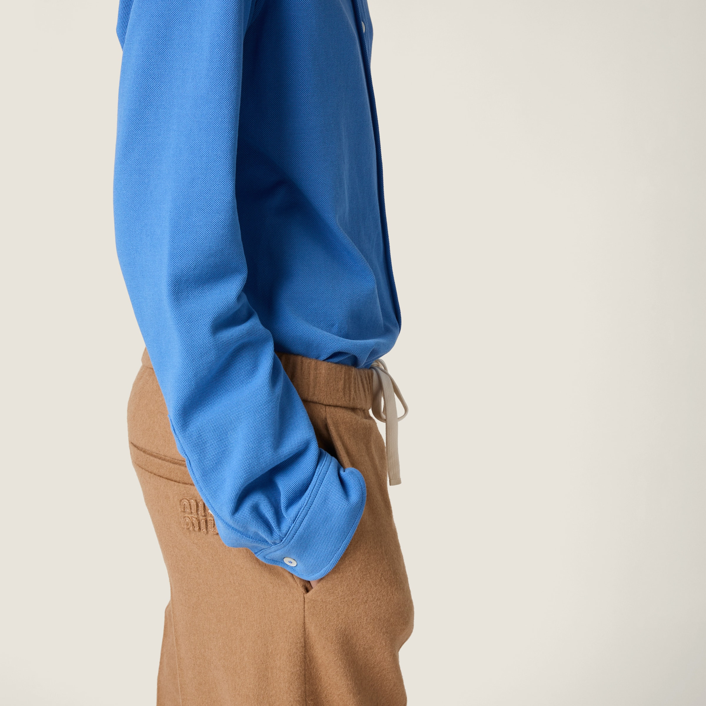 Camel hair drawstring pants - 4