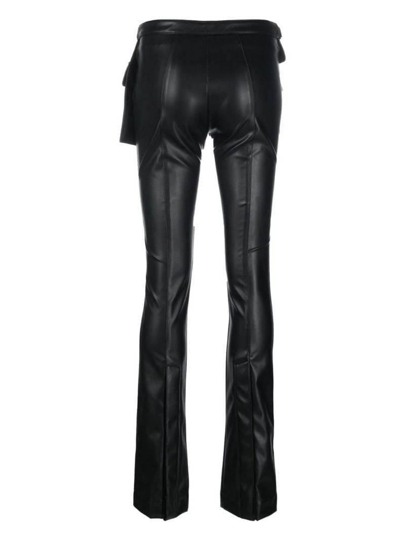 belted-waist slim-cut trousers - 2