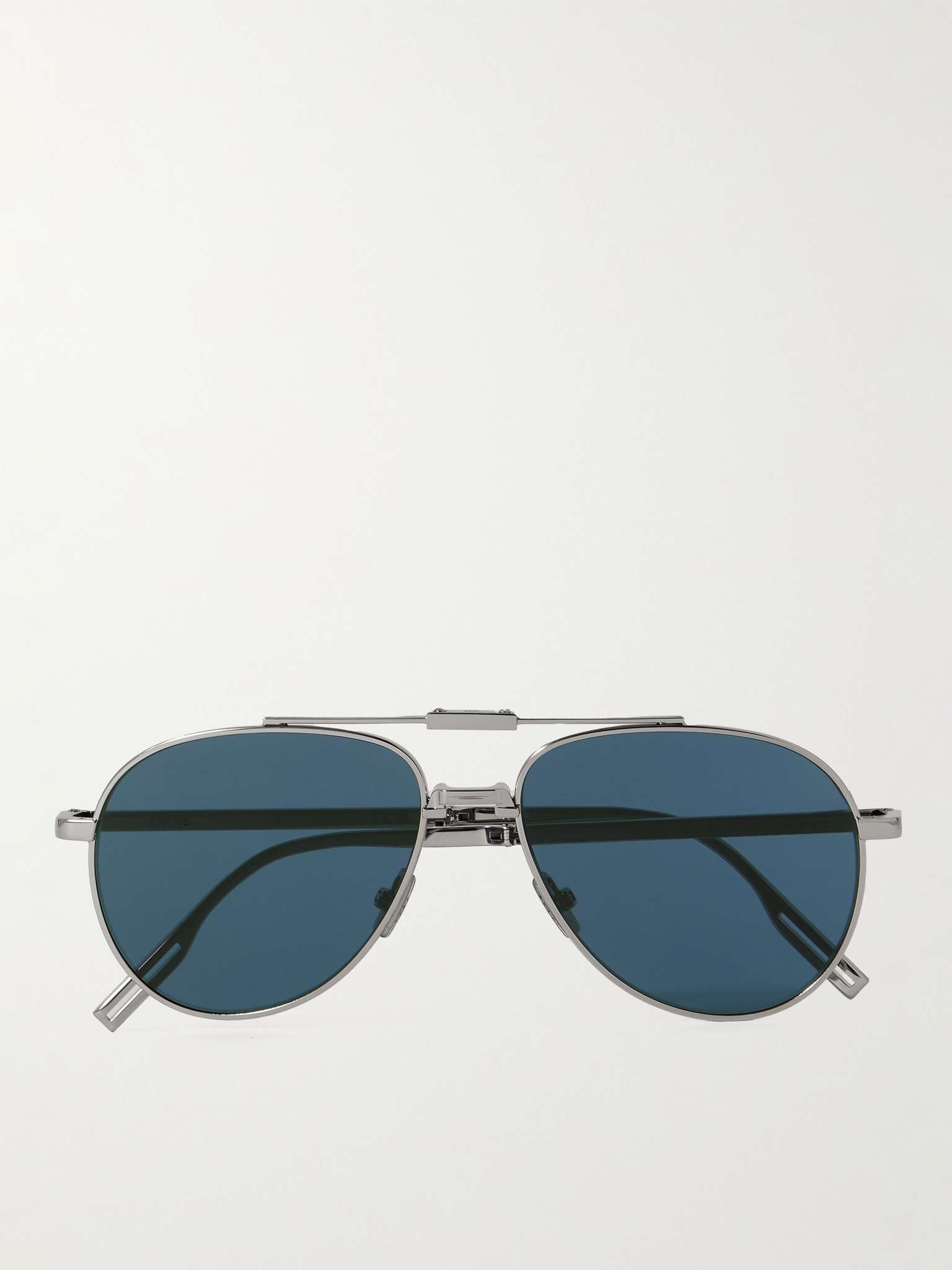 Dior90 A1U Aviator-Style Silver-Tone Sunglasses - 1