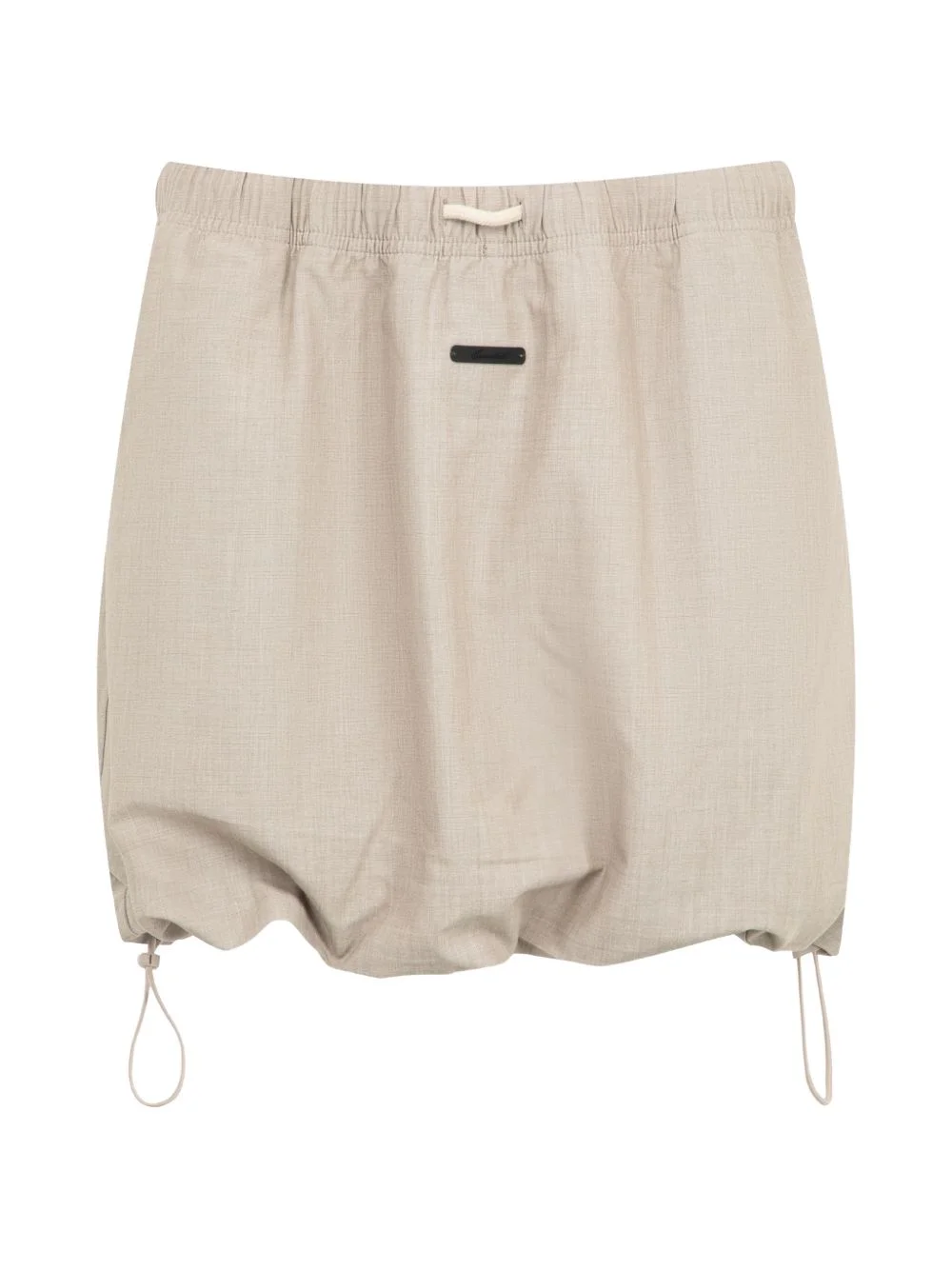 drawstring-hem micro skirt - 1