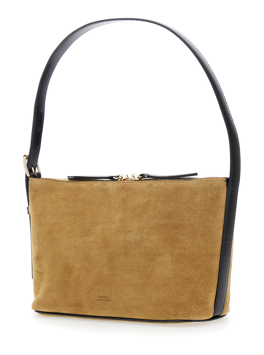 A.P.C. Women 'Vera' Beige Shoulder Bag With Top Handle And Zip Closure In Suede Woman - 2