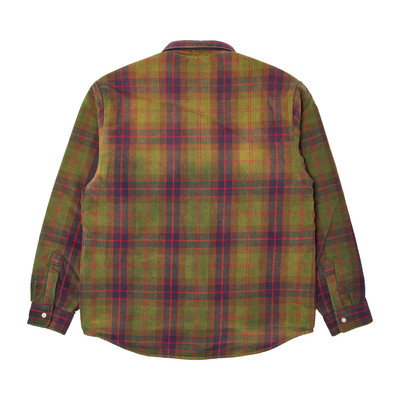 Supreme Supreme Quilted Flannel Snap Shirt 'Green' outlook
