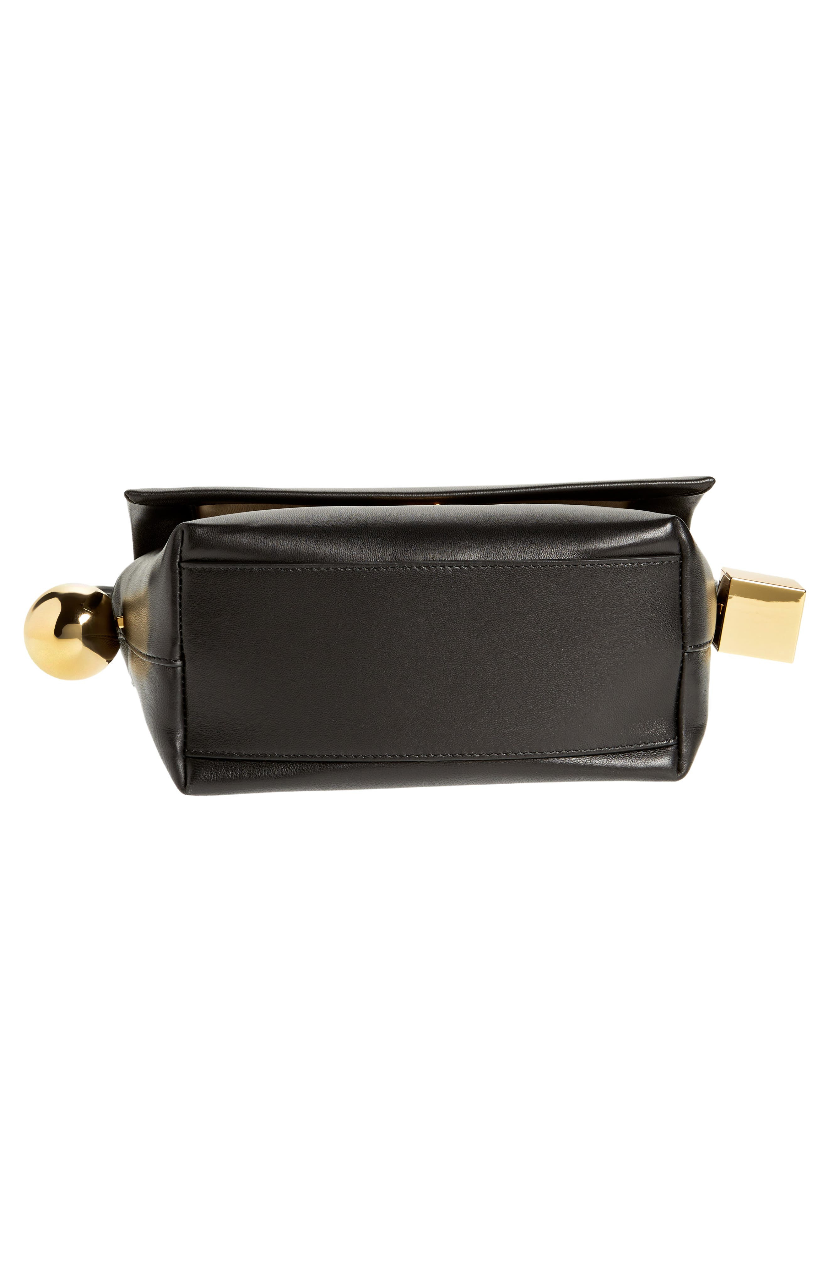 Jacquemus Le Rond Carré Leather Shoulder Bag in Black at Nordstrom - 7