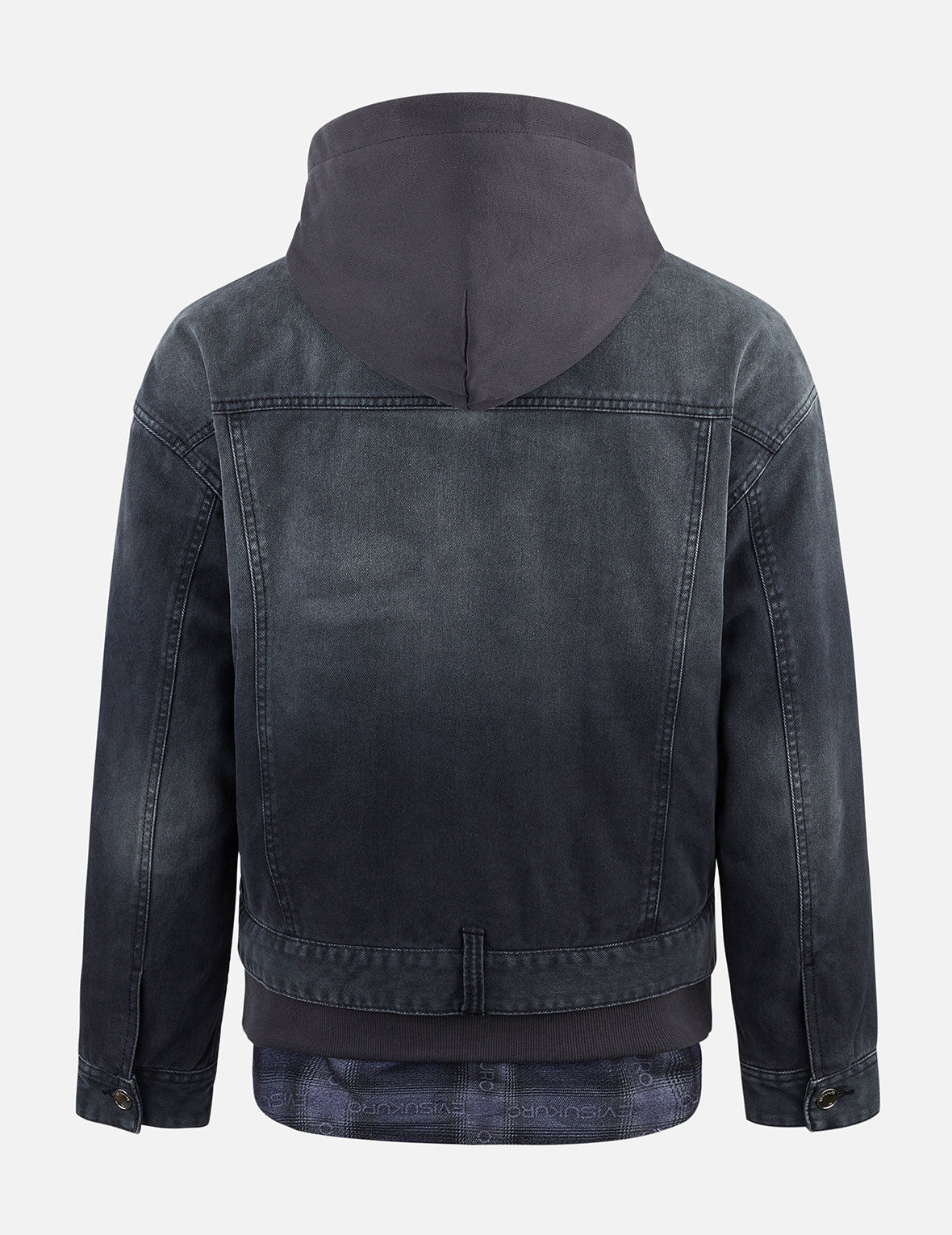 Multi-pocket and Layering Effect Relax Fit Trucker Jacket - 2