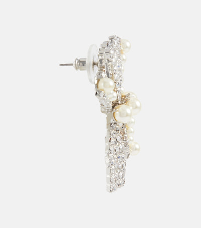 Jennifer Behr Simone Swarovski® crystal and faux pearl earrings outlook