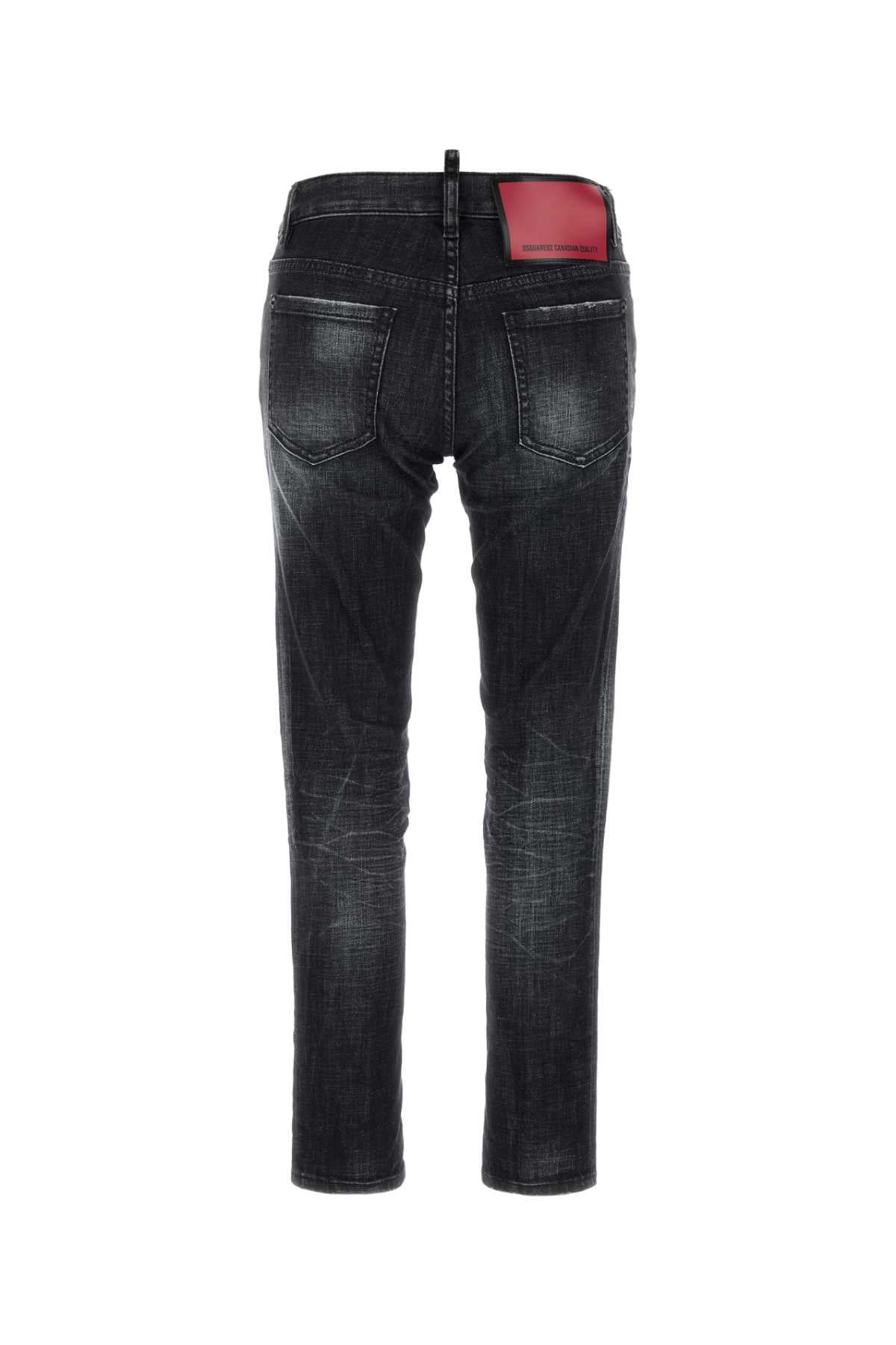Dsquared Women Black Stretch Denim Jennifer Jeans - 2