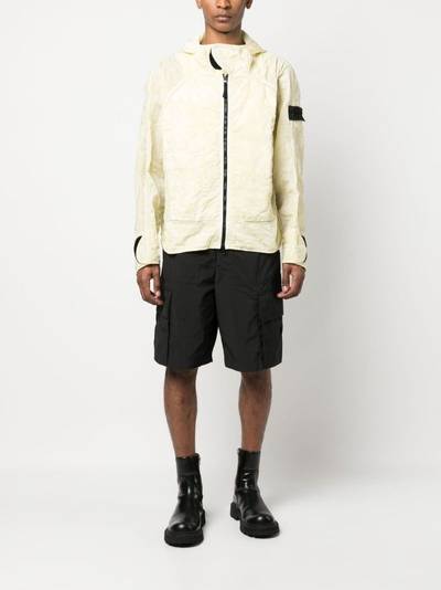 Stone Island Shadow Project crinkle-finish hooded jacket outlook