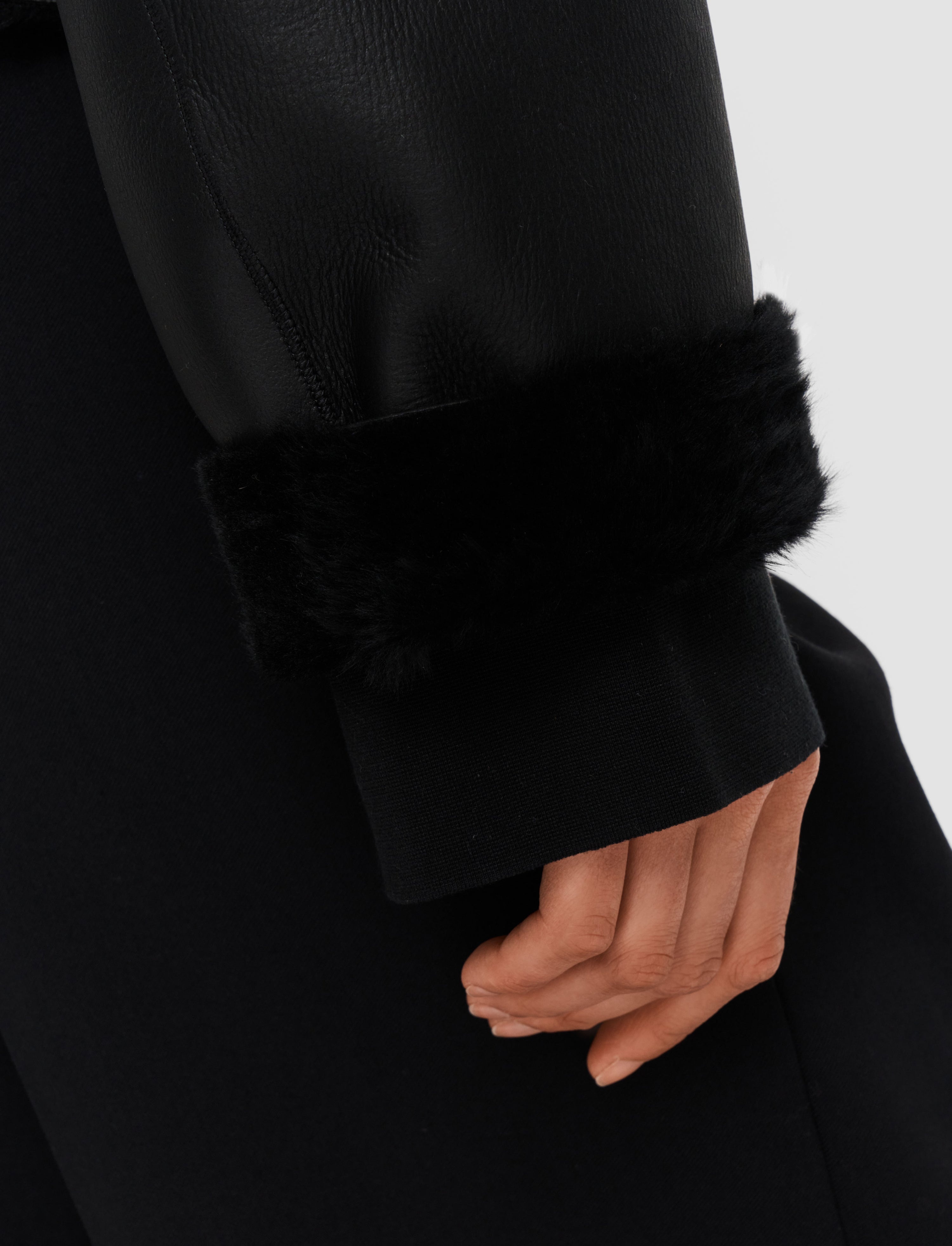 Rousse Textured Shearling Coat - 6