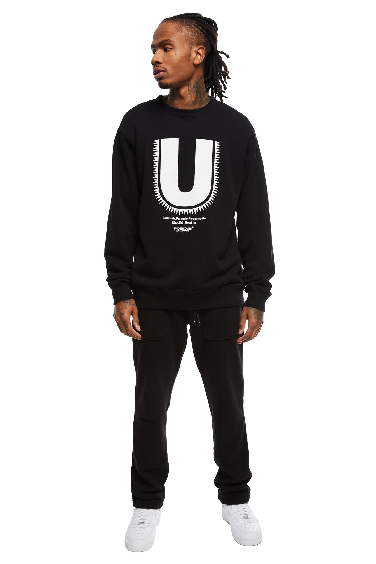 BODHI SVAHA SWEATSHIRT IN BLACK - 1