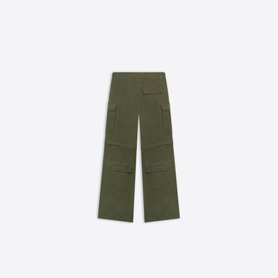 BALENCIAGA Men's Large Cargo Pants in Khaki outlook