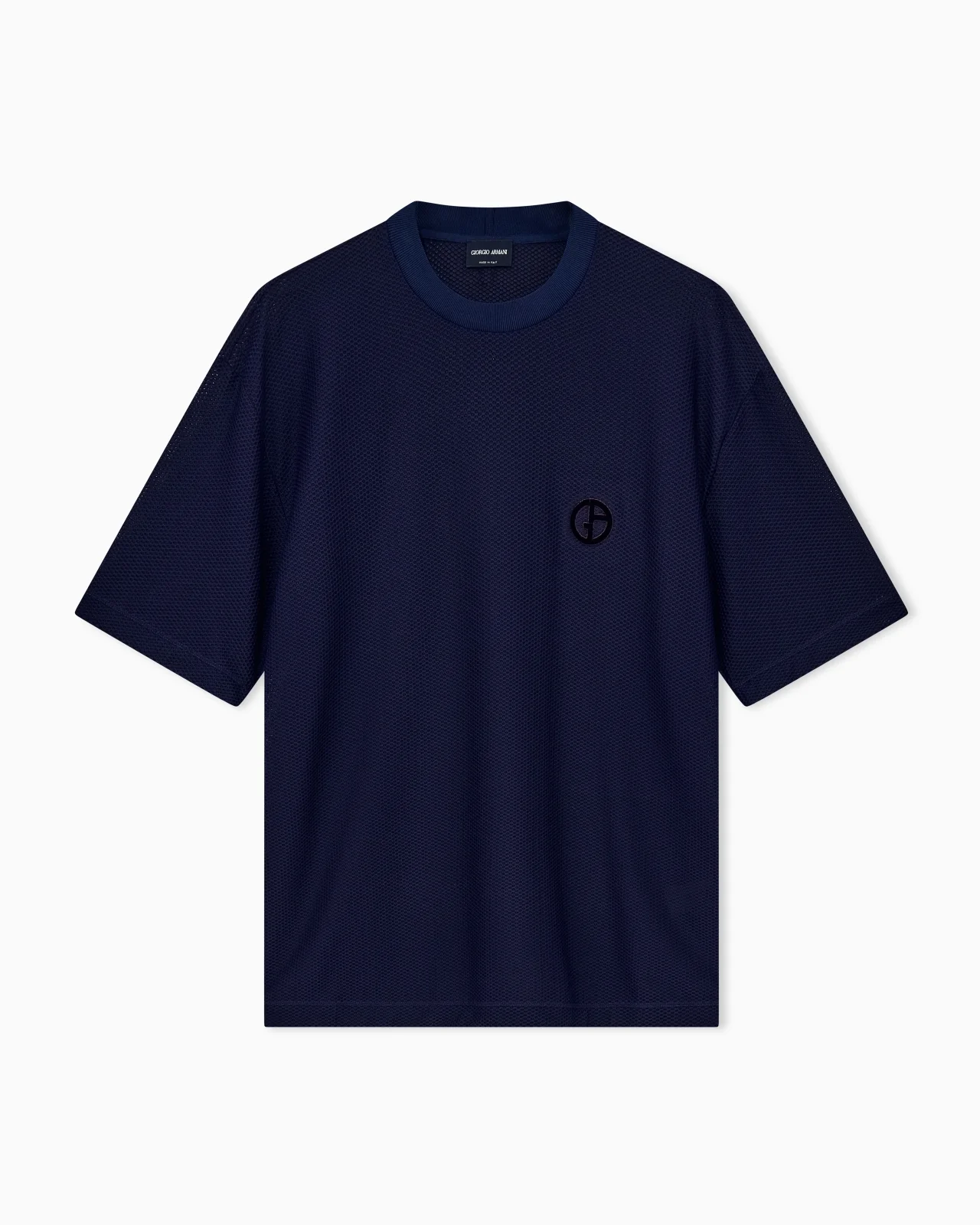 T-SHIRT OVERSIZED IN HI-TECH WARP KNITTED HONEYCOMB JERSEY - 1