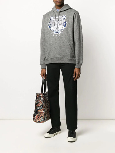 KENZO tiger embroidered hoodie outlook