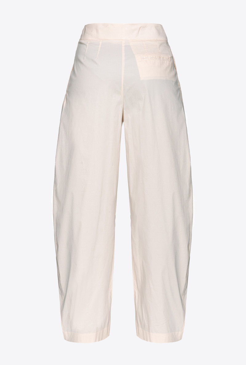 PINKO WIDE-LEG TECHNICAL POPLIN TROUSERS outlook
