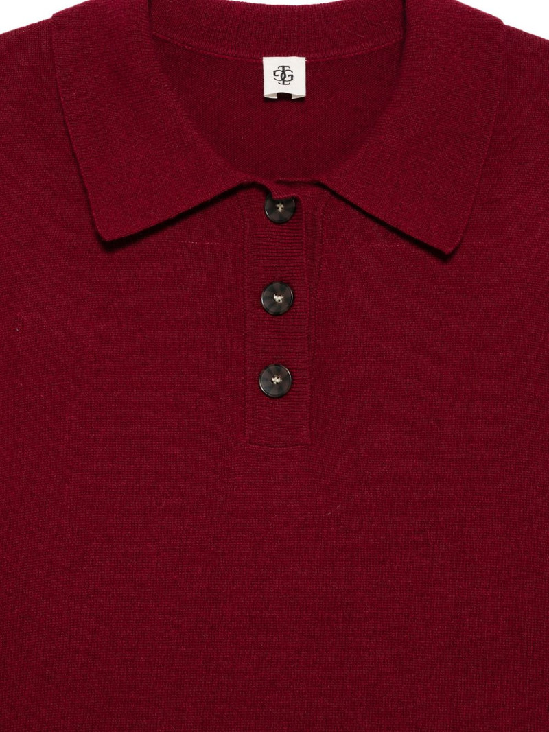Como button-fastening polo top 3