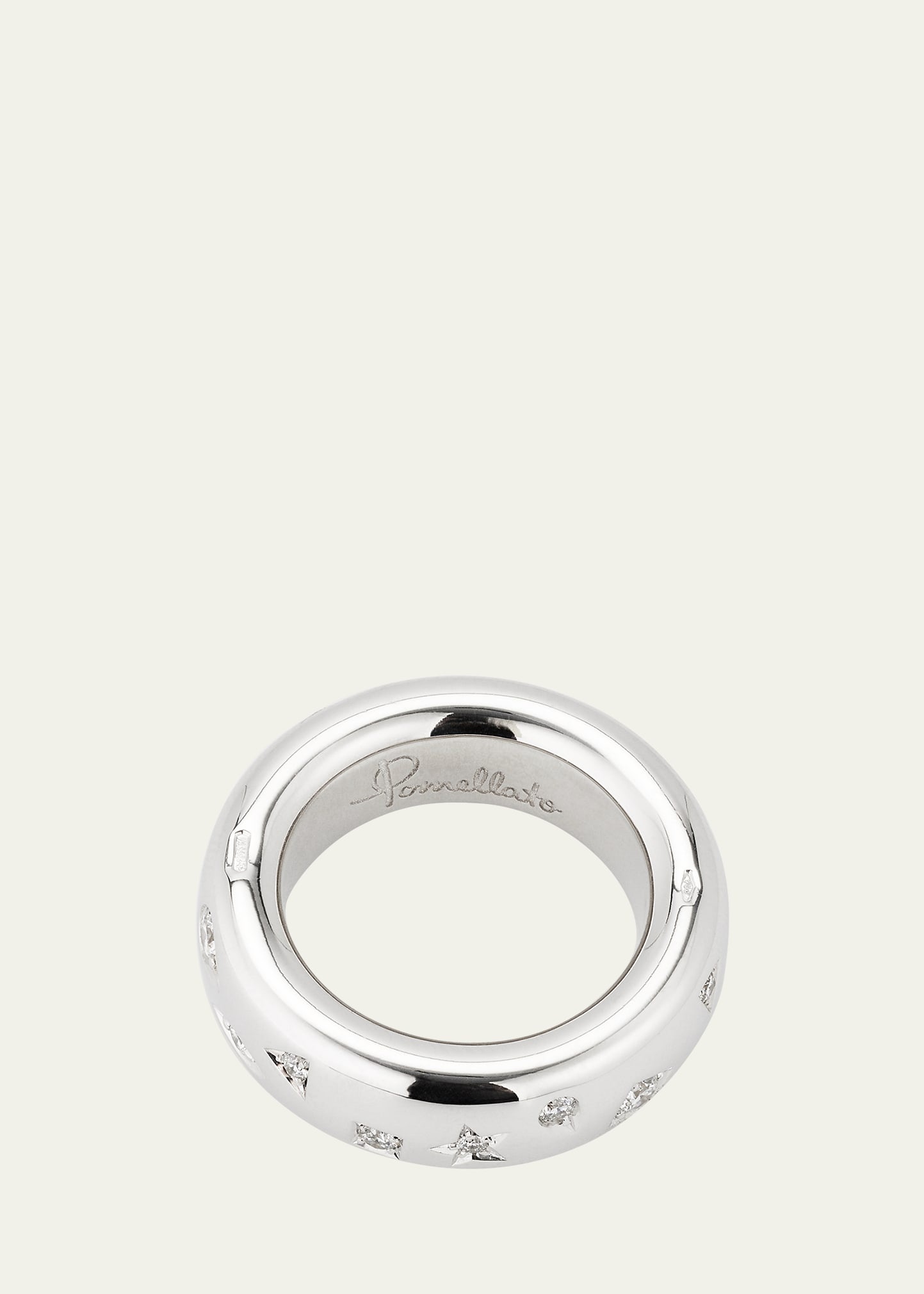18K White Gold Iconica Ring with Fancy Set Diamonds - 4