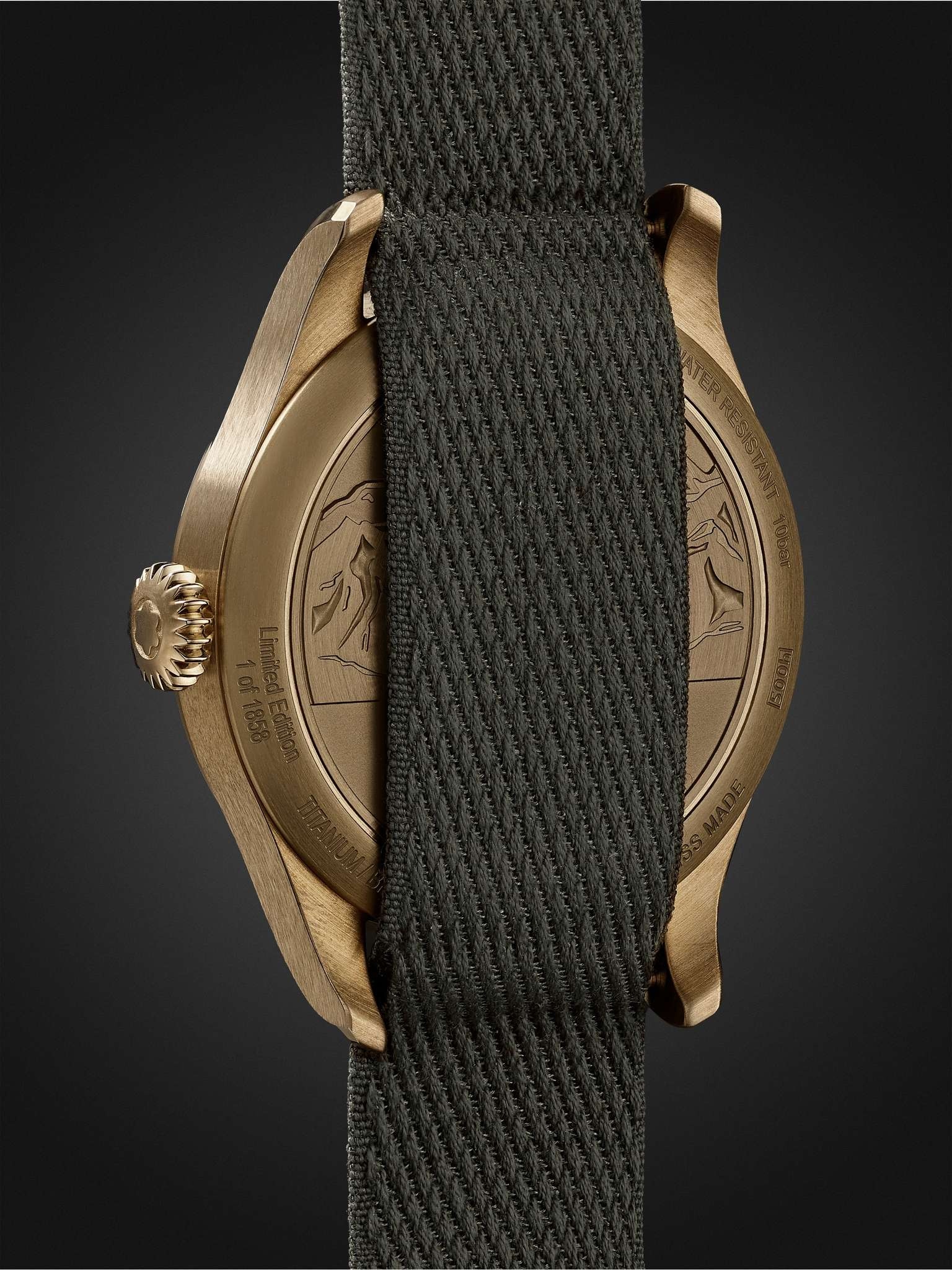 1858 Limited Edition Automatic 42mm Bronze and Woven Watch, Ref. No. 118222 - 5