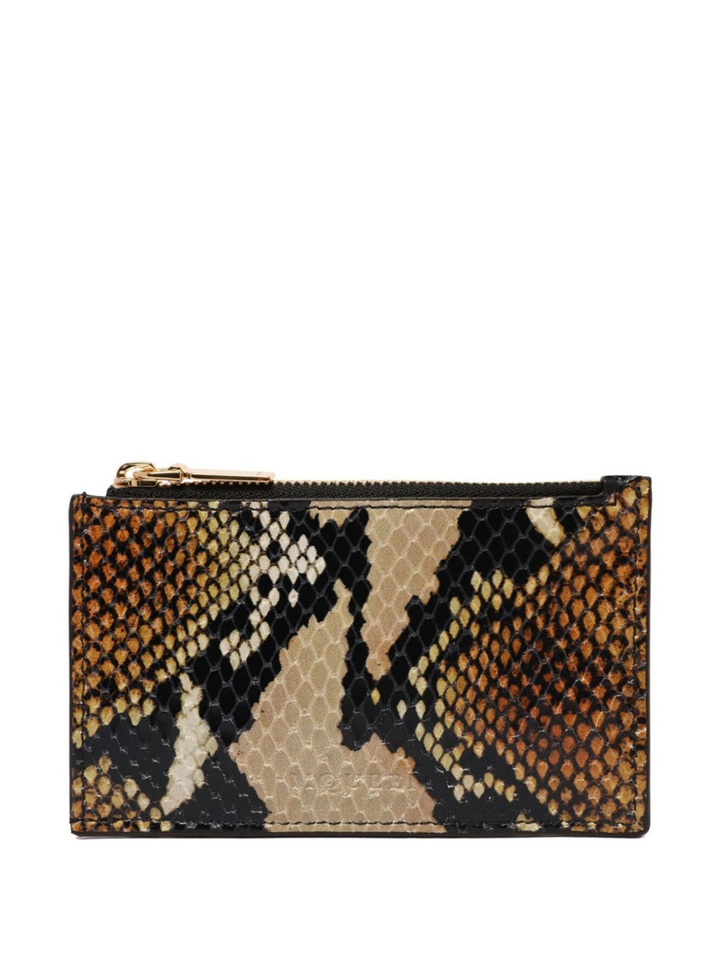 Alexander McQueen snakeskin-pattern zip cardholder outlook