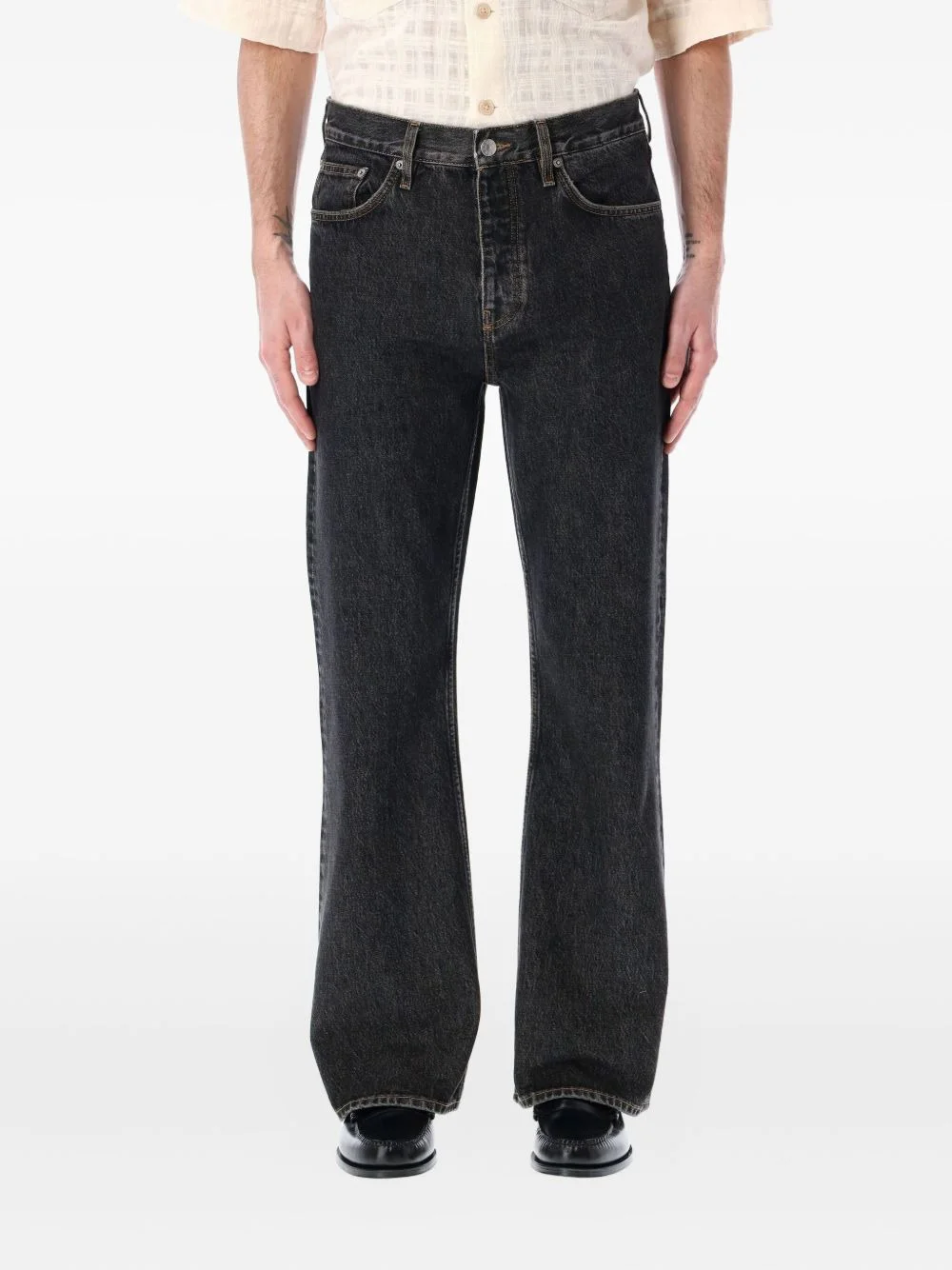 logo-patch jeans - 1