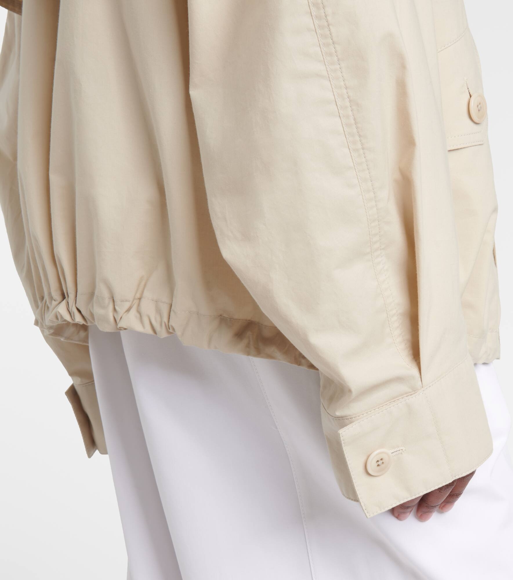 Technical cropped trench coat - 5