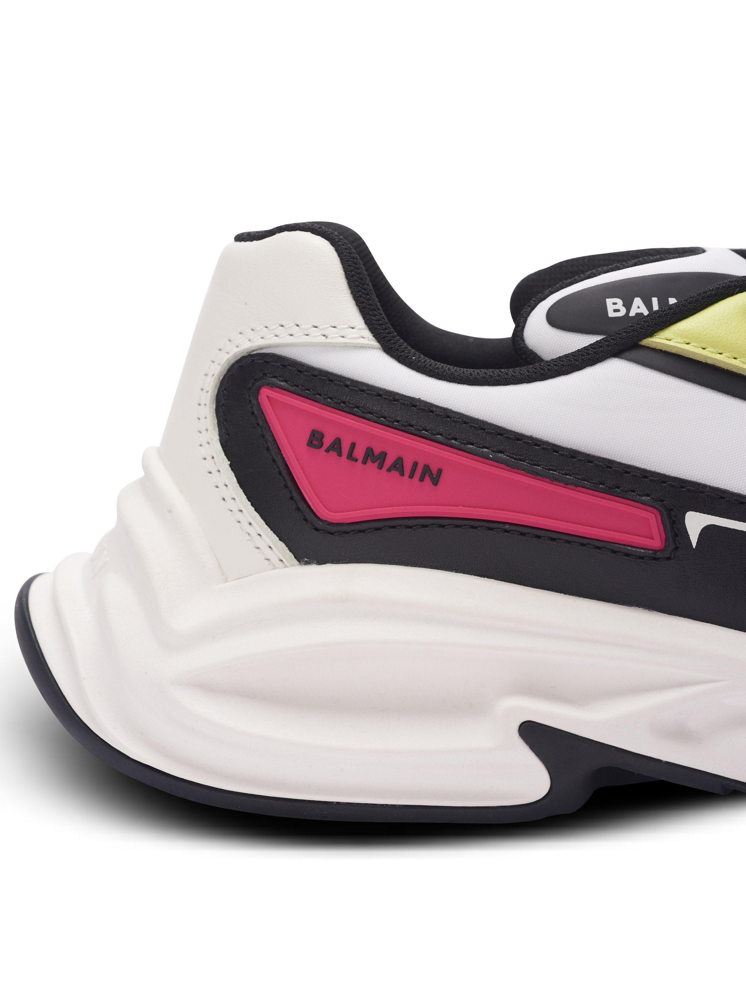 Run-Row leather and nylon trainers - 6