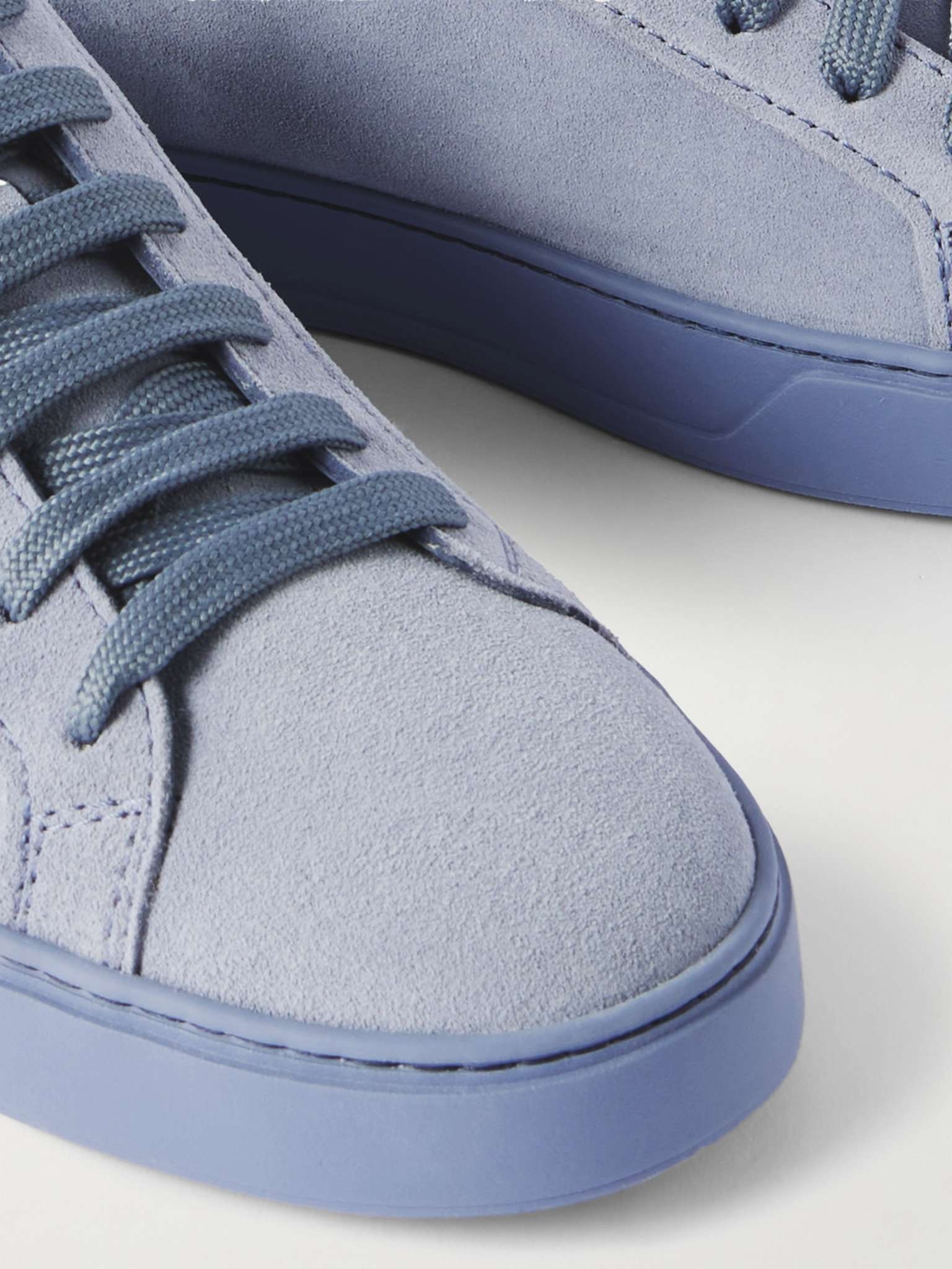 Allacciata Cassetta Rubber-Trimmed Suede Sneakers - 5