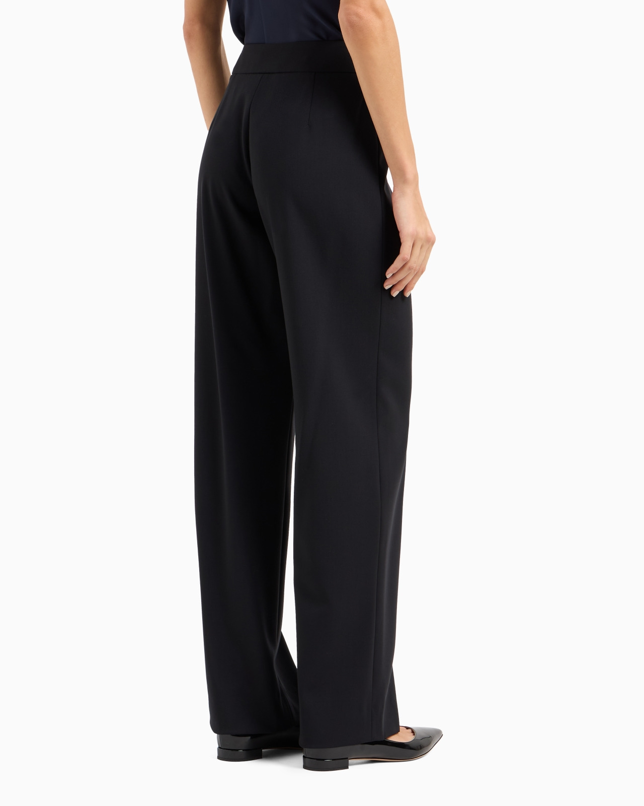 Wool crepe trousers - 3