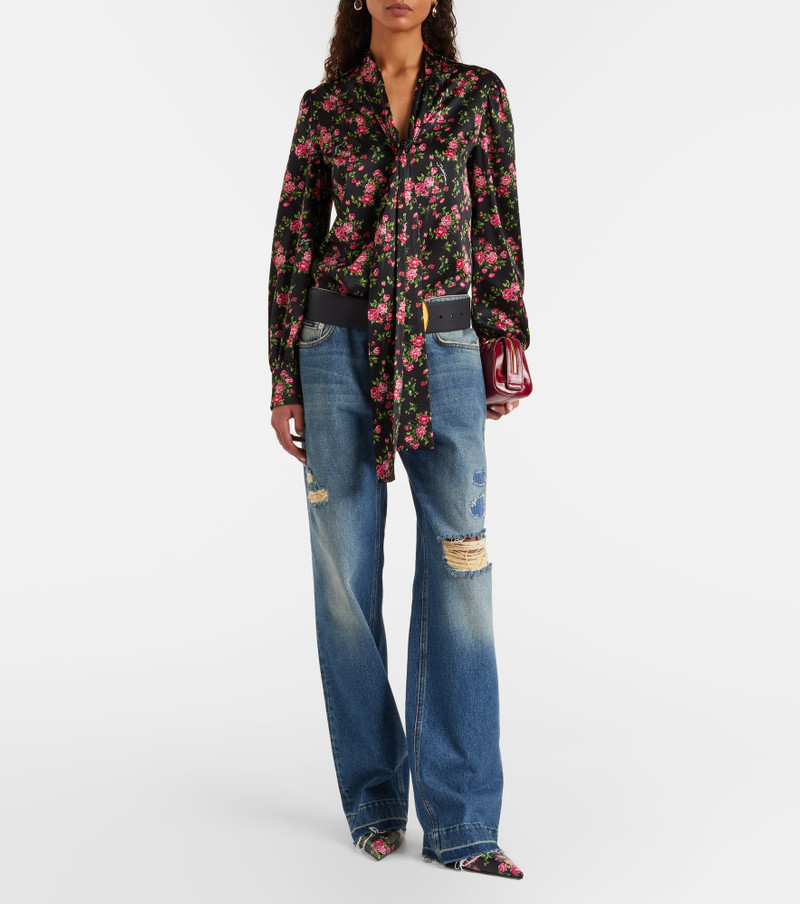 Dolce & Gabbana Vittoria Small leather top-handle bag outlook