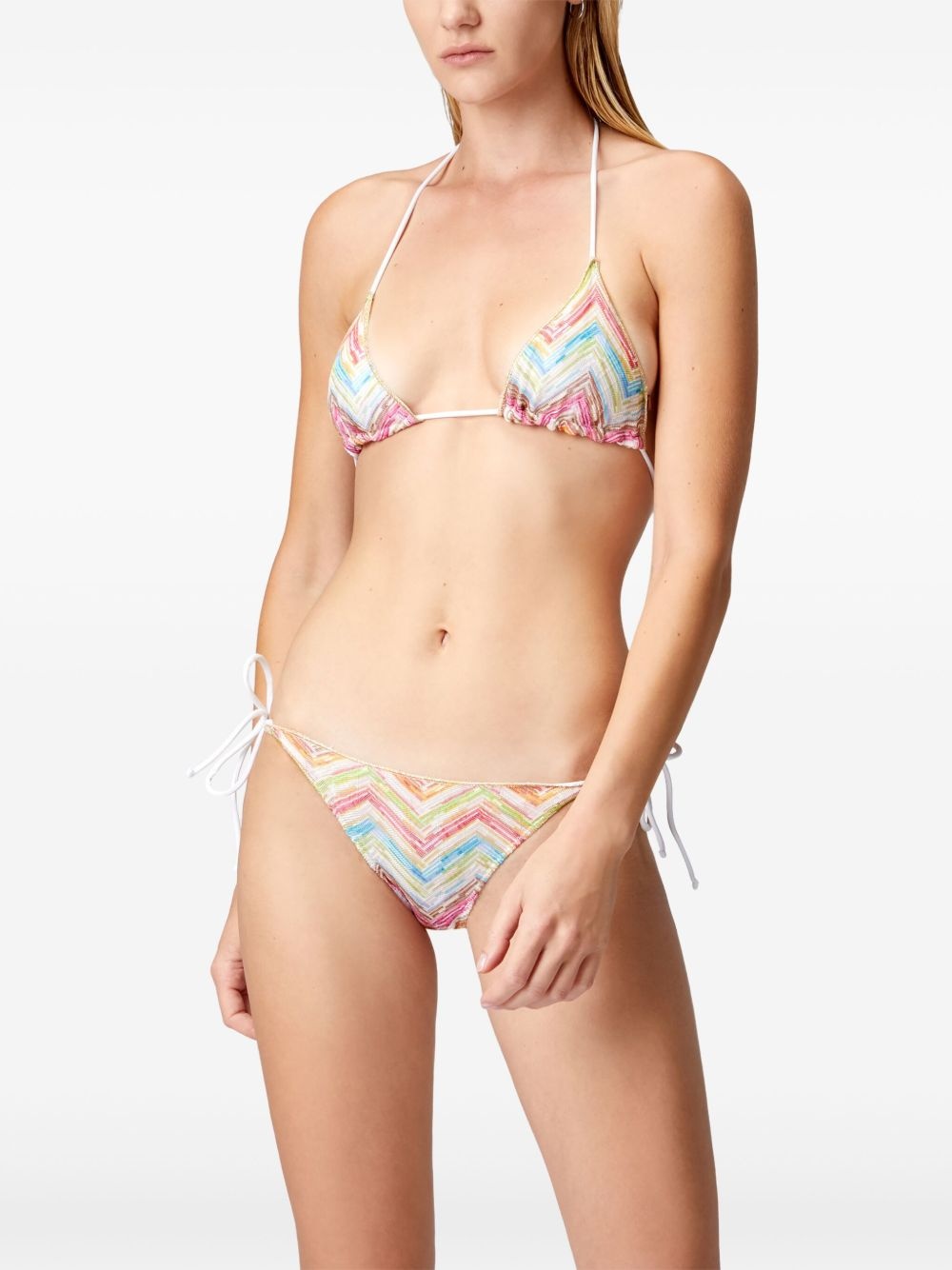 zigzag-knit bikini set - 3