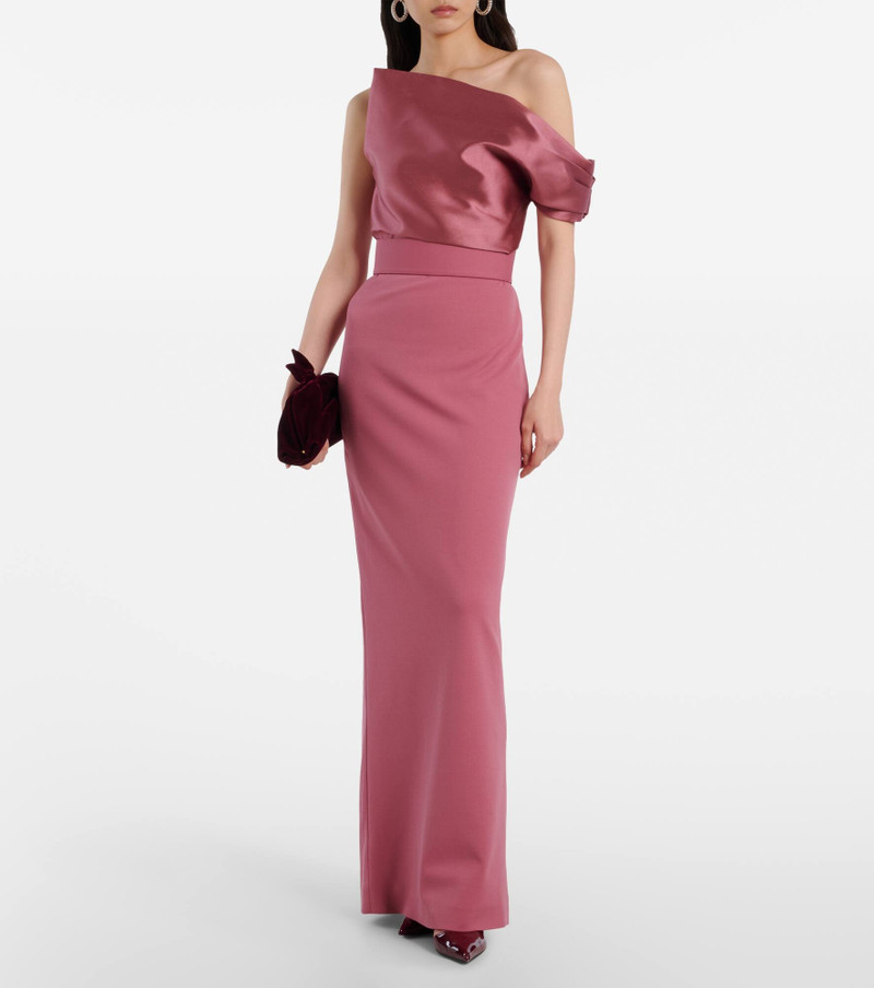 SOLACE LONDON Magda asymmetric gown outlook