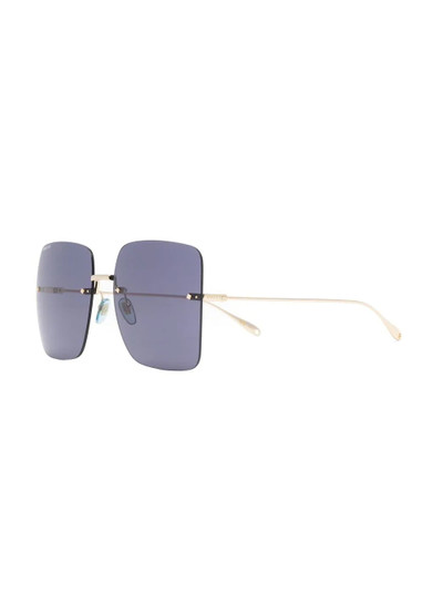 GUCCI rimless oversized-frame sunglasses outlook