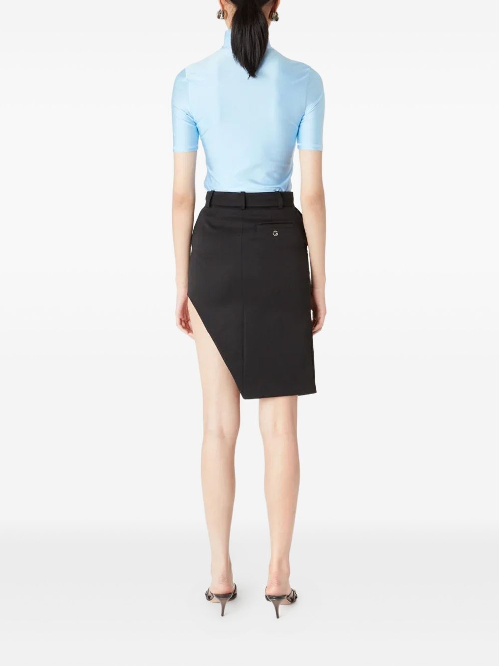 asymmetric tailored mini skirt - 3