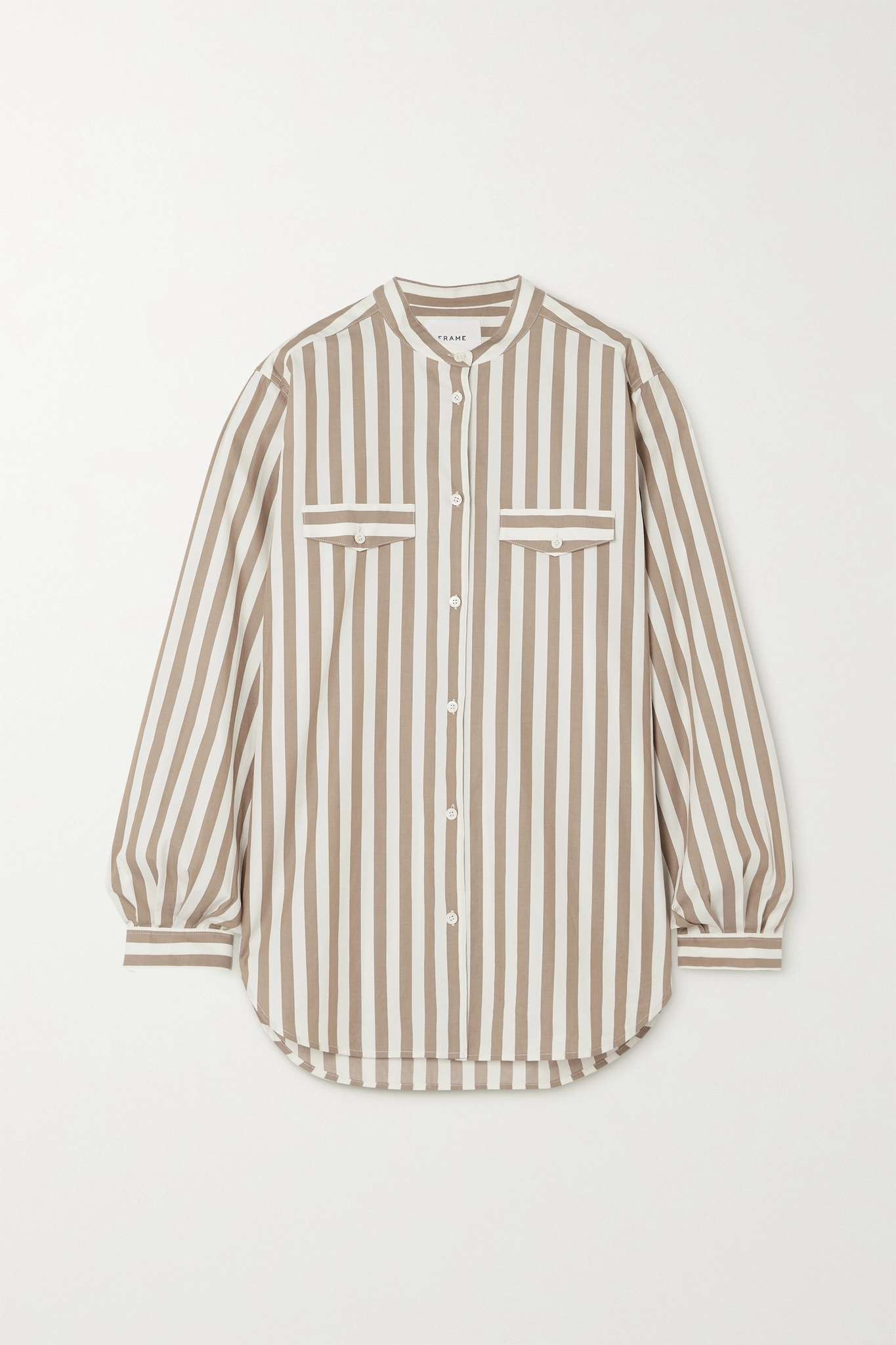 Femme striped cotton-poplin shirt - 1