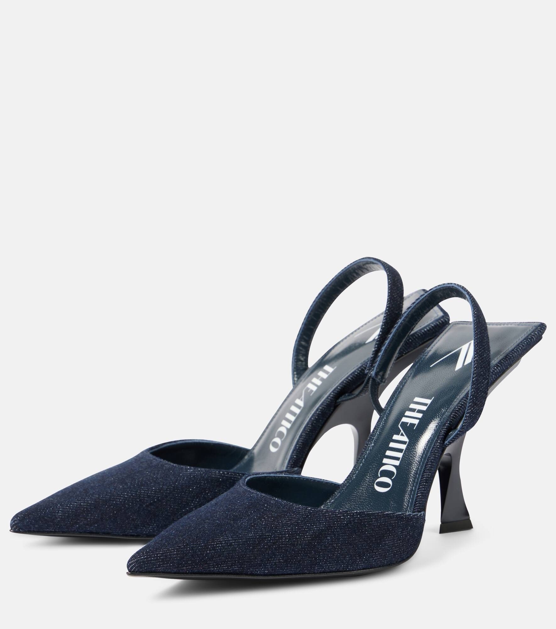 Ester 95 denim slingback pumps - 5