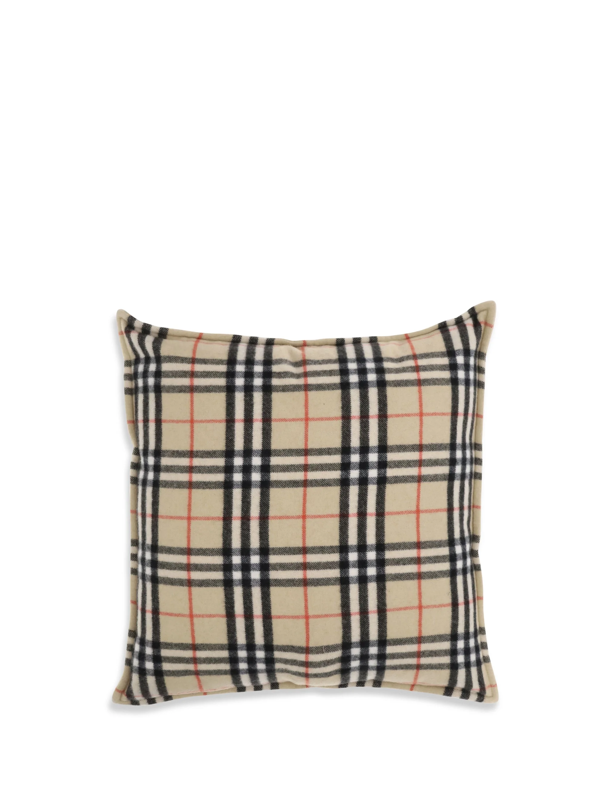 Burberry Women Cushion Crafted From A Luxurious Blend Of Wool And Cashmere Features The Iconic Burbe - 1
