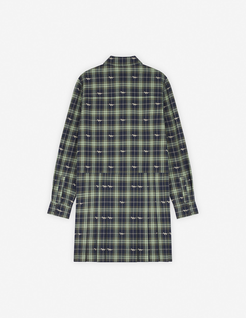 PLEATED MINI SHIRT DRESS 7