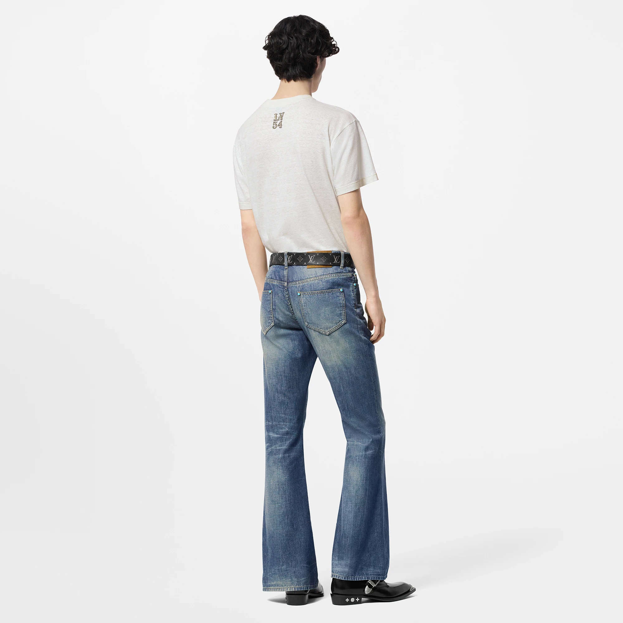 Graphic Cotton And Linen-Blend T-Shirt - 3
