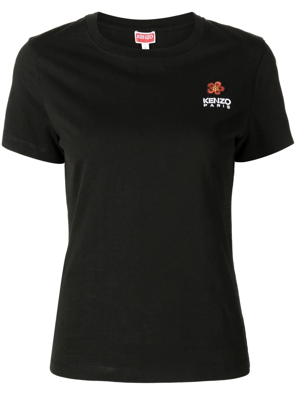 logo-embroidered cotton T-shirt - 1