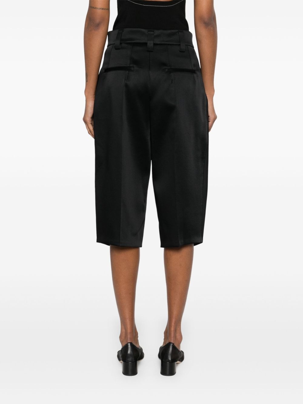 pleated bermuda shorts - 4