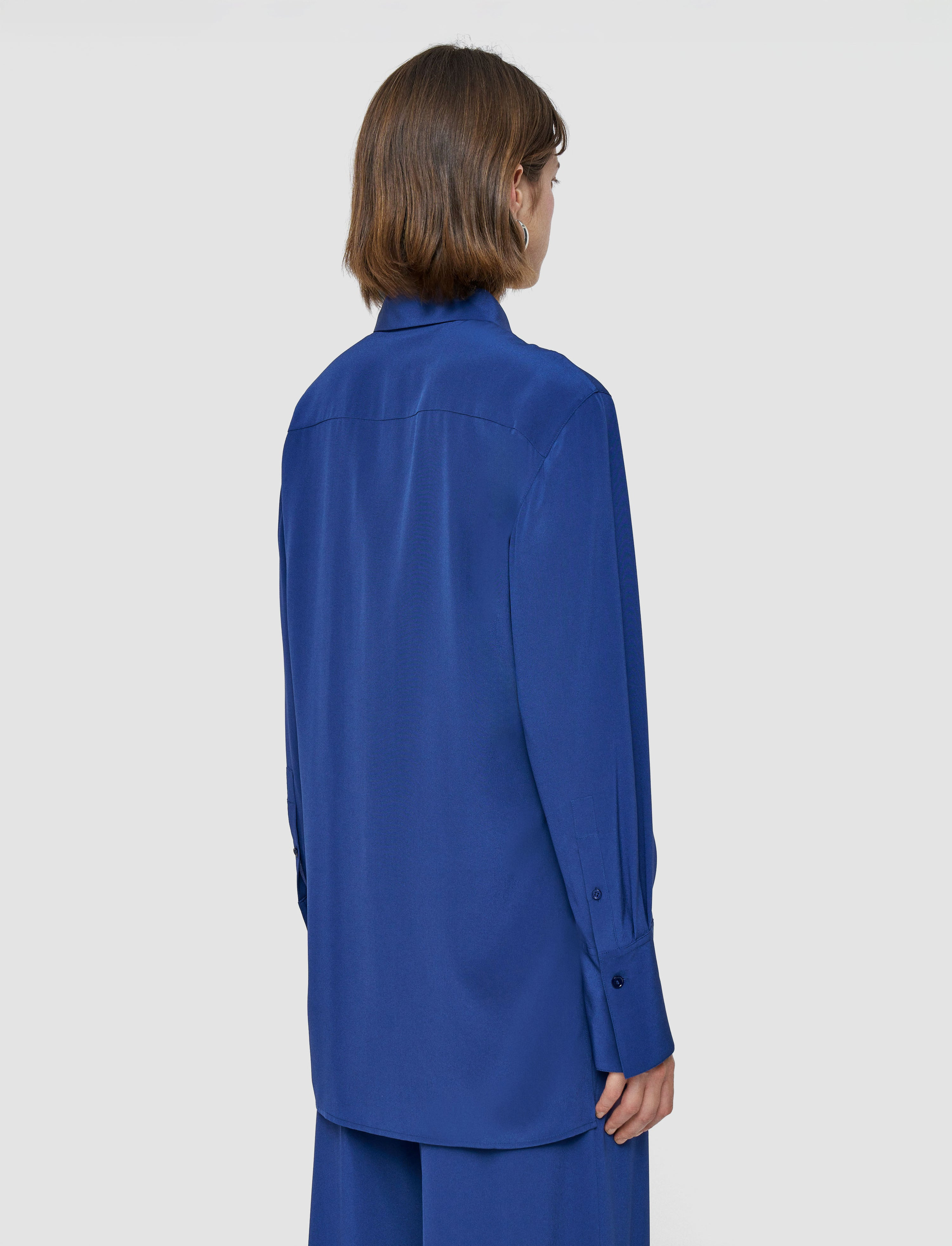 Bold Crepe de Soie Silk Blouse - 4