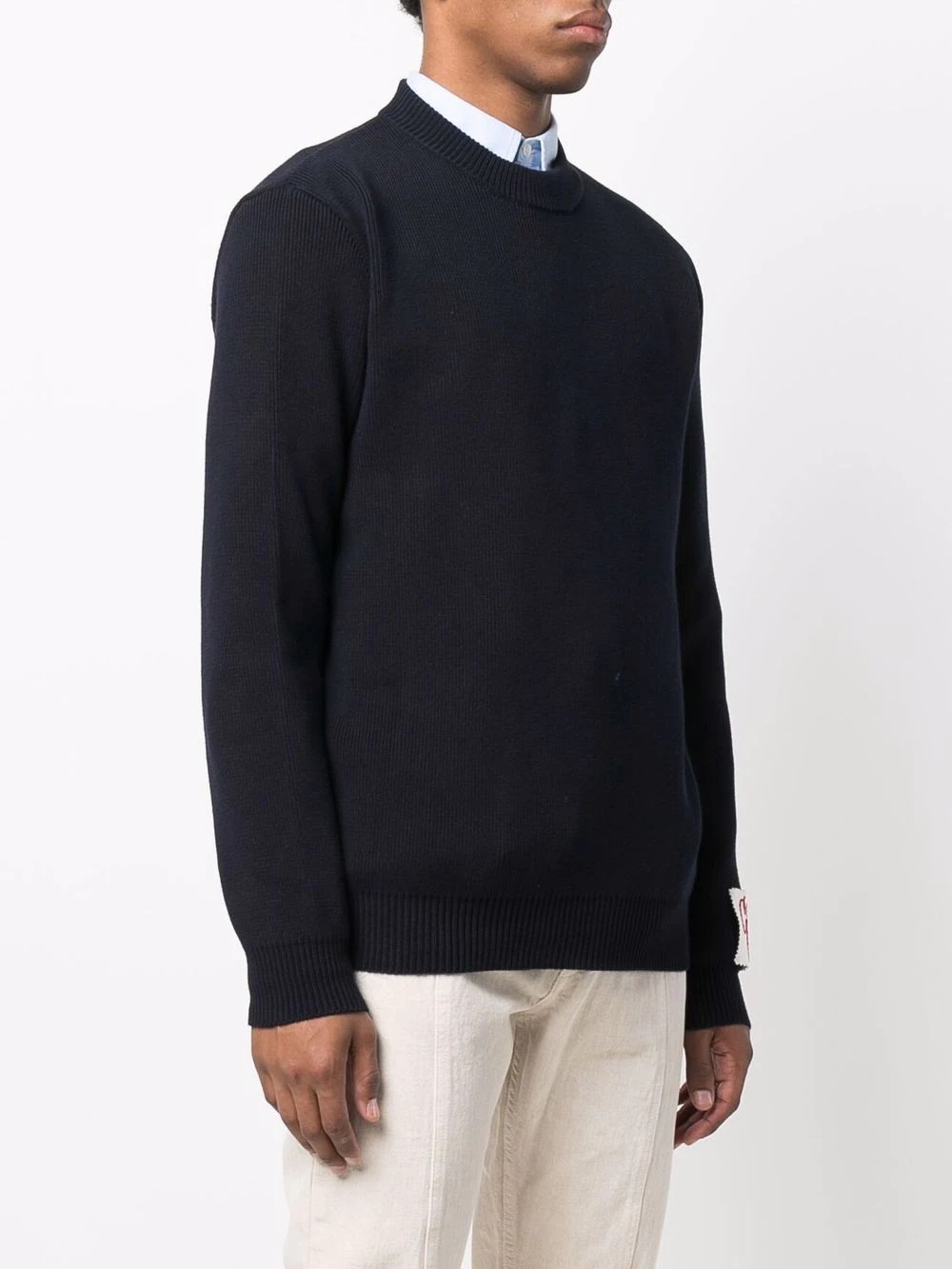 ribbed-knit crew-neck jumper - 4