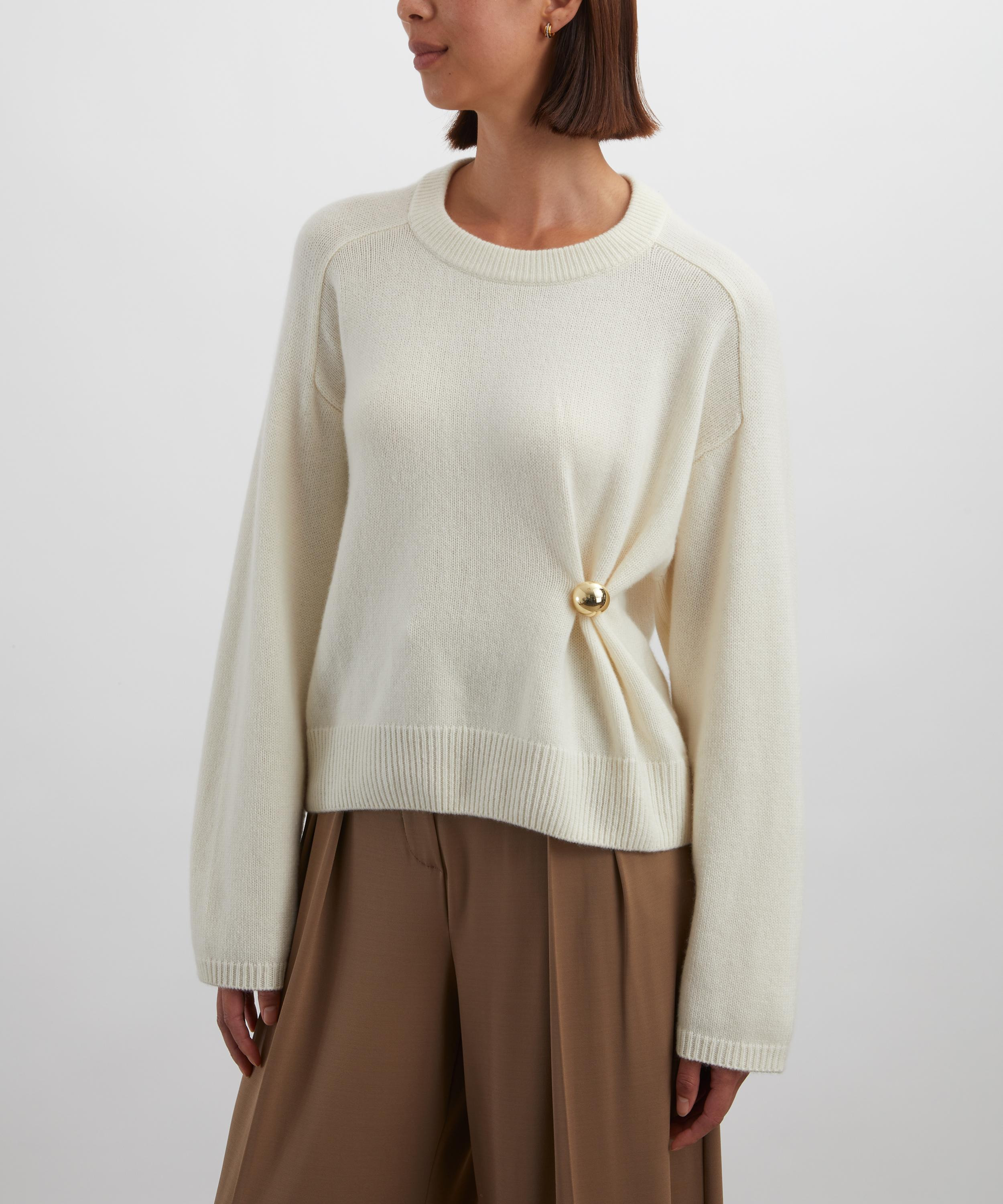 Bill Metal Ornament Cashmere Jumper - 3