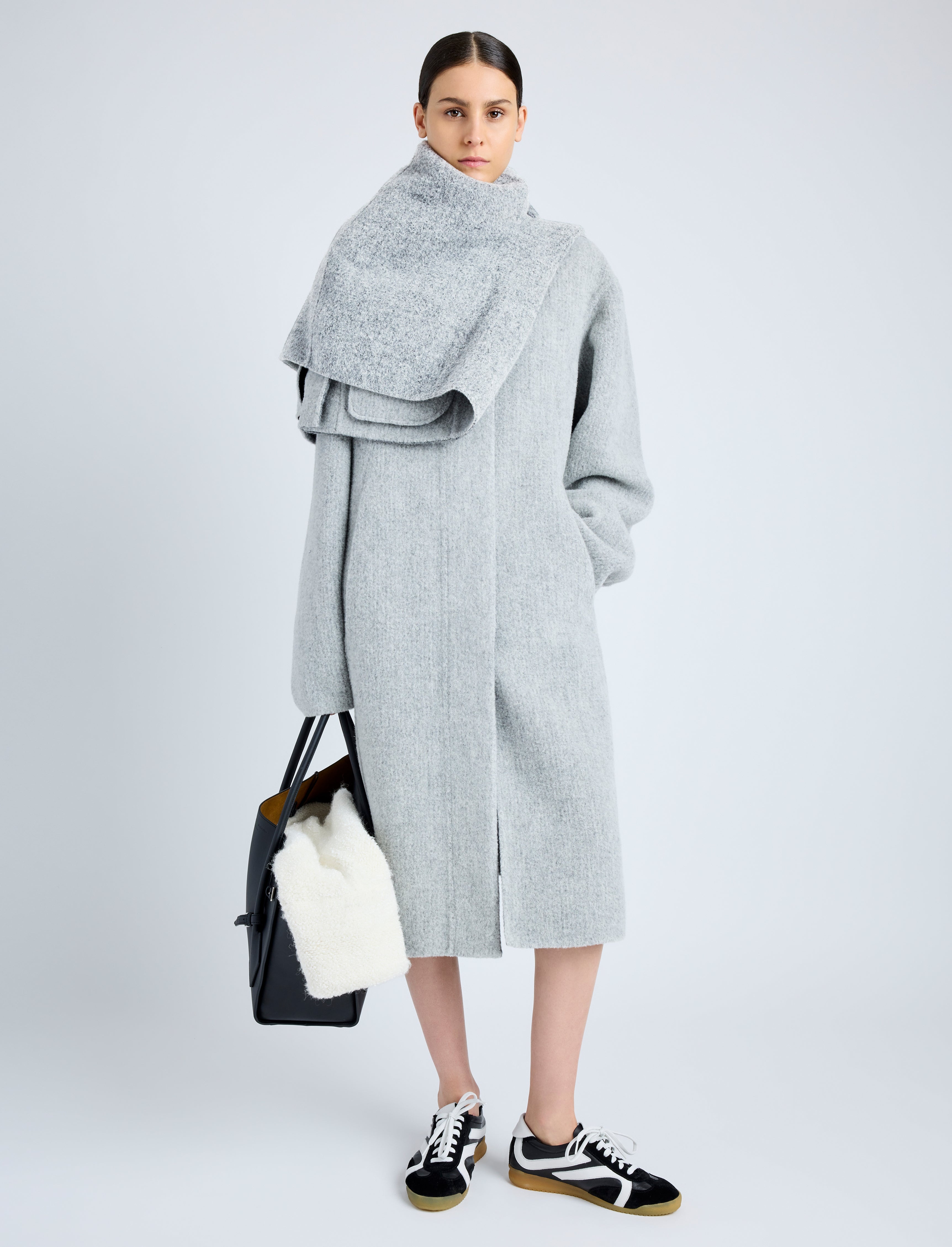 Albers Coat in Textured Double Face Wool - 2