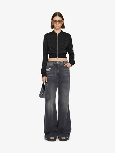 Givenchy CROPPED BOMBER JACKET IN 4G JACQUARD outlook