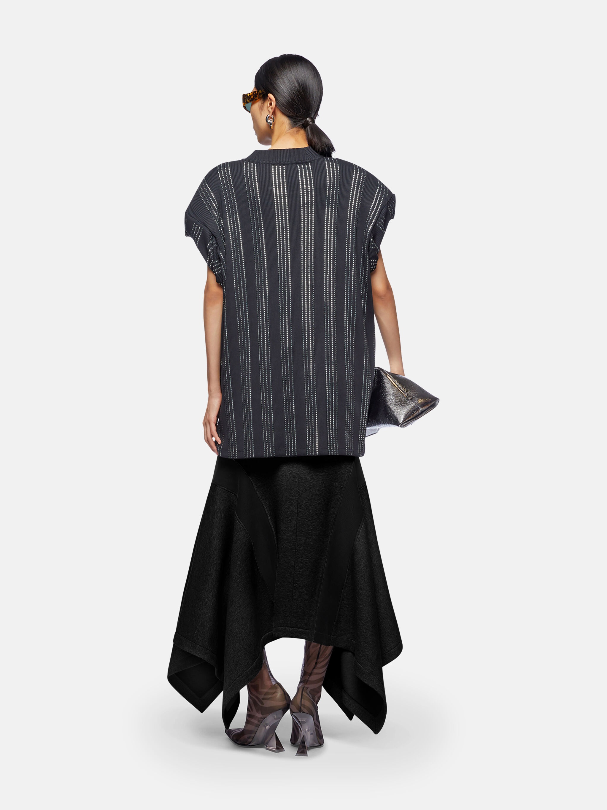 BLACK LONG SKIRT - 3